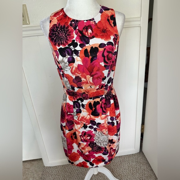 Eliza J Floral  Sleeveless Sheath Dress size 6 - Picture 2 of 11